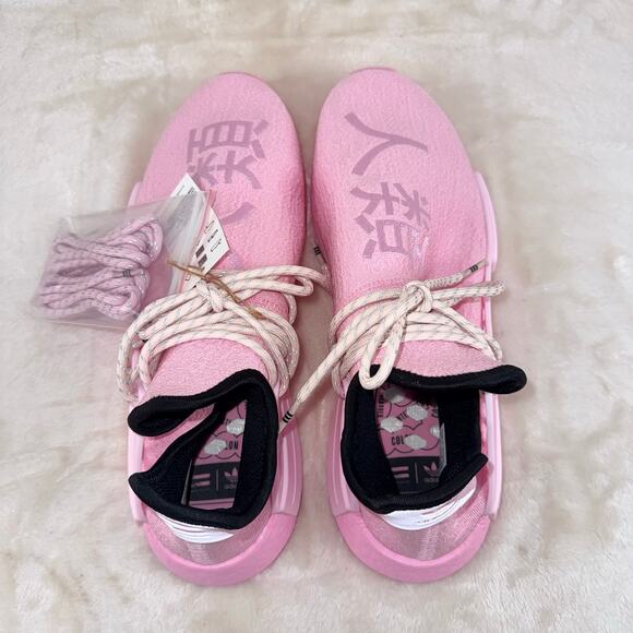 Adidas Pharrell Williams Hu NMD Knit Sneakers Men\'s Size 10.5 Pink GY0088